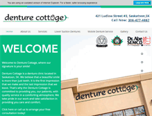 Tablet Screenshot of denturecottage.com